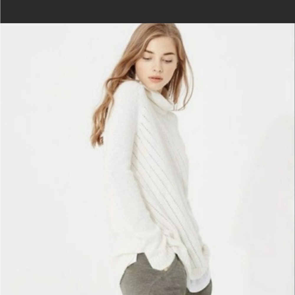 NWT Lou & grey ivory mock neck tunic sweater xl